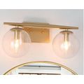 LNC Nobu 2-Light Champagne Gold Bathroom Vanity...