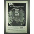 1967 PIA Pakistan International Airlines Ad