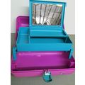 Vintage Caboodles Purple & Teal w/Mirror Makeup...