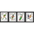 BULGARIA 1988 FOOTBALL SG 3529 - 3532 SET 4 VAL...