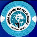 MGM Grand. $1 Casino Chip. Las Vegas, NV. B25.