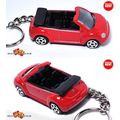 RARE KEY CHAIN RED VW NEW BEETLE CONVERTIBLE CU...