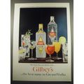 1960 Gilbey's Gin and Vodka Ad - Do better by your drinks with Gilbey's