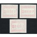 Finland ATM Stamps the First issue Small postho...