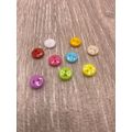100Pcs 7mm Buttons Resin Mixed Colours Sewing C...