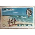 Antigua QEII 1968 Tourism 25c Yachts & Beach Mo...