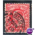 GB stamps 1902-10 KEV11 - 1d SG219 Ascot 4
