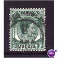 MALAYA 1945 3c YELLOW GREEN SG4 FINE USED