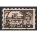 GB 1955 - 58 QE2 H/V 2/6d Brown Castle Wmk 165....