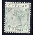 1881 CYPRUS Sg31 1/2pi DULL GREEN LIGHTLY MOUNT...