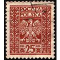 Poland 1928 Coat of Arms 25Gr Used Stamp Polish Eagle
