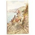1960s postcard Rose Cottage Clovelly