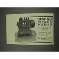 1910 Deming Power Pumps Ad