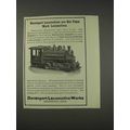 1910 Davenport Locomotives Ad - Not Piece Work