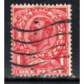 GB 1912 KGV 1d Scarlet Used SG 342 ( J1104 )