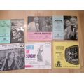6 x 7" Vinyl Records - From the shows - Picture Sleeves