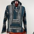 Baja Hoodie Hippie Rasta Surfer Pullover Jacket...