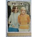 1976 Patons 1314 lace stitch & ribbed tops, Kis...