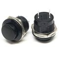 16mm Switch Round Push Button Momentary Black i...