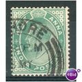 India 1902 - SG 121 - KEV11 1/2a green - used 2