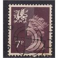 Wales GB 1978 7p Purple Brown Machin SG W23 (H193
