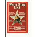 White Star Line SOUTHAMPTON/LIVERPOOL Advertisi...