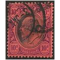Transvaal 1907 SG271 10/- Black & Purple/Red Fi...