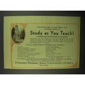 1932 State University of Iowa Ad - Study As You...