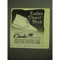 1970 Clarks of England Ladies Desert Boot Advertisement