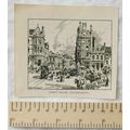 Vintage engraving - Queen's Square, Wolverhampton