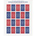 World Stamp Show NY Sheet of 20 Current Rate St...