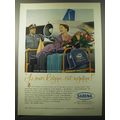 1960 Sabena Airlines Ad - Never before such swift travel