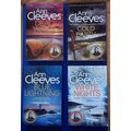4 Ann Cleeves Shetland PBs Cold Earth /Dead Wat...