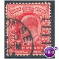 GB stamps 1902-10 KEV11 - 1d SG219 London 48