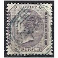 India 1865 SG56 8 Pies Purple Fine Used. .