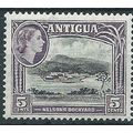 Antigua 1953 SG125 5c Black & Slate-Lilac Mount...