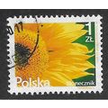 POL 2015 1zt 'FLOWERS- SUNFLOWER' FINE USED (EB...
