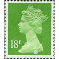 GB, Queen Elizabeth Machin, light green 1991, 1...