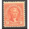 641 9c Thomas Jefferson Barely Clears MNH Q1877