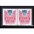 CVP33 48c Shield Very Fine MNH Pair PA5082