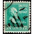 USA 1938 Personalities Garfield 20c Used Stamp..