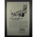 1930 American Express Travelers Cheques Ad - In...