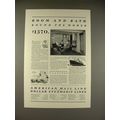 1930 American Mail Line Cruise Ship Ad - Room &...