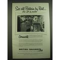 1957 British Railways Ad - See all Britain by Rail For 2¢ a mile