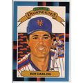 1988 Leaf Diamond Kings Ron Darling baseball ca...
