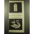 1959 Lenox China Advertisement - Setters Lighter and The Swan
