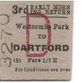 B.R. Edmondson Ticket - Westcombe Park to Dartford