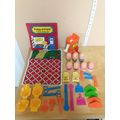 Vintage 1977 play-Doh Fuzzy Pumper Barber & Bea...