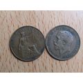 GB 1920 George V Farthing Coin