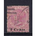 CEYLON 1888-90 SURCHARGE 2c ON 4c NO BAR USED S...